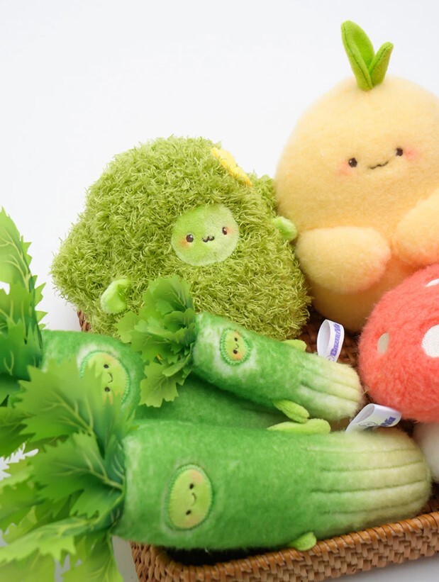 芭爪娛 Bazuuyu 代理版 絨毛 蔬菜家族 蒜頭 15cm