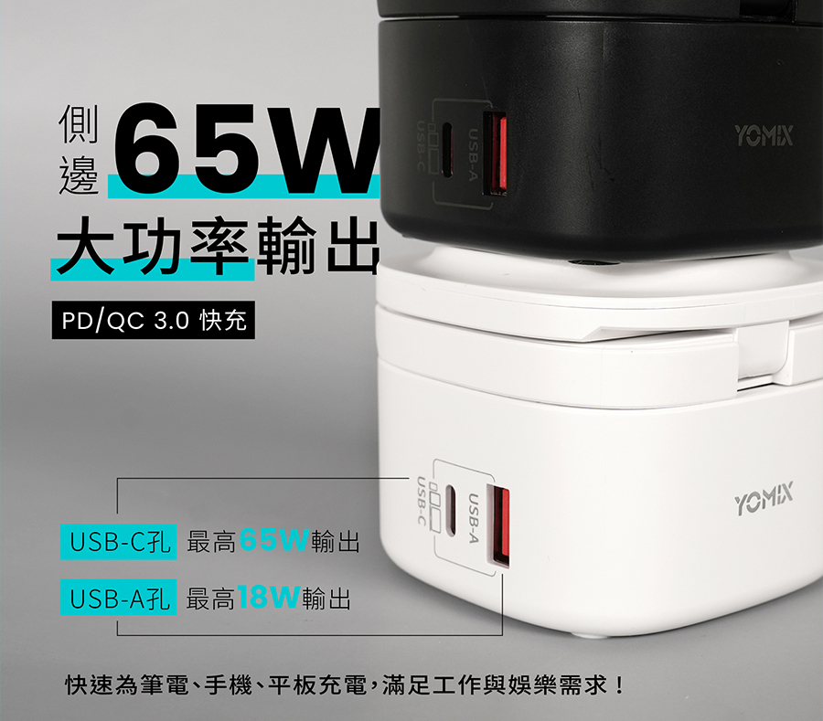 yomix,優迷,充電神救援就用yomix,五夠充,65W充電座,五合一磁吸無線充電座,MagSafe無線充電,iPhone快充,Apple Watch充電座,AirPods充電,多設備充電器,桌面收納充電座,多功能無線充電底座