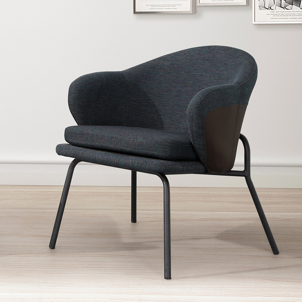 森達休閒單人椅/扶手餐椅/商務洽談椅/房間椅(兩色可選)