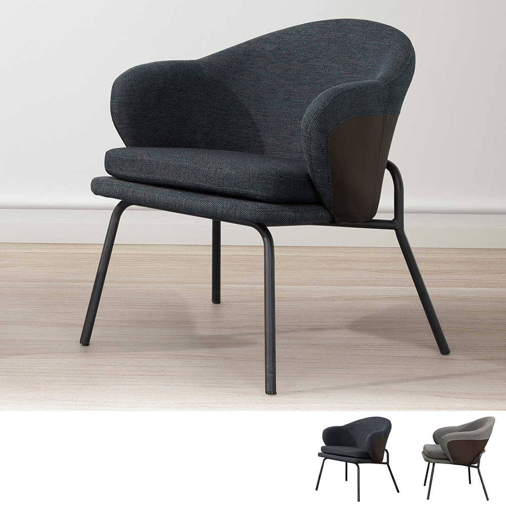 森達休閒單人椅/扶手餐椅/商務洽談椅/房間椅(兩色可選)