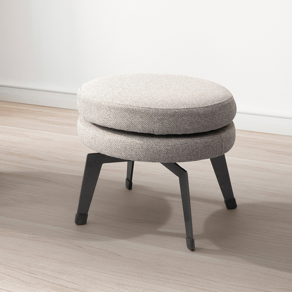 莫奇灰色旋轉圓形小椅凳/矮凳/小椅子/穿鞋椅(兩色可選)