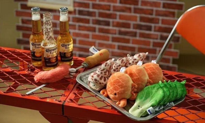 芭爪娛 Bazuuyu 代理版 絨毛 燒烤店 鳳螺 8cm