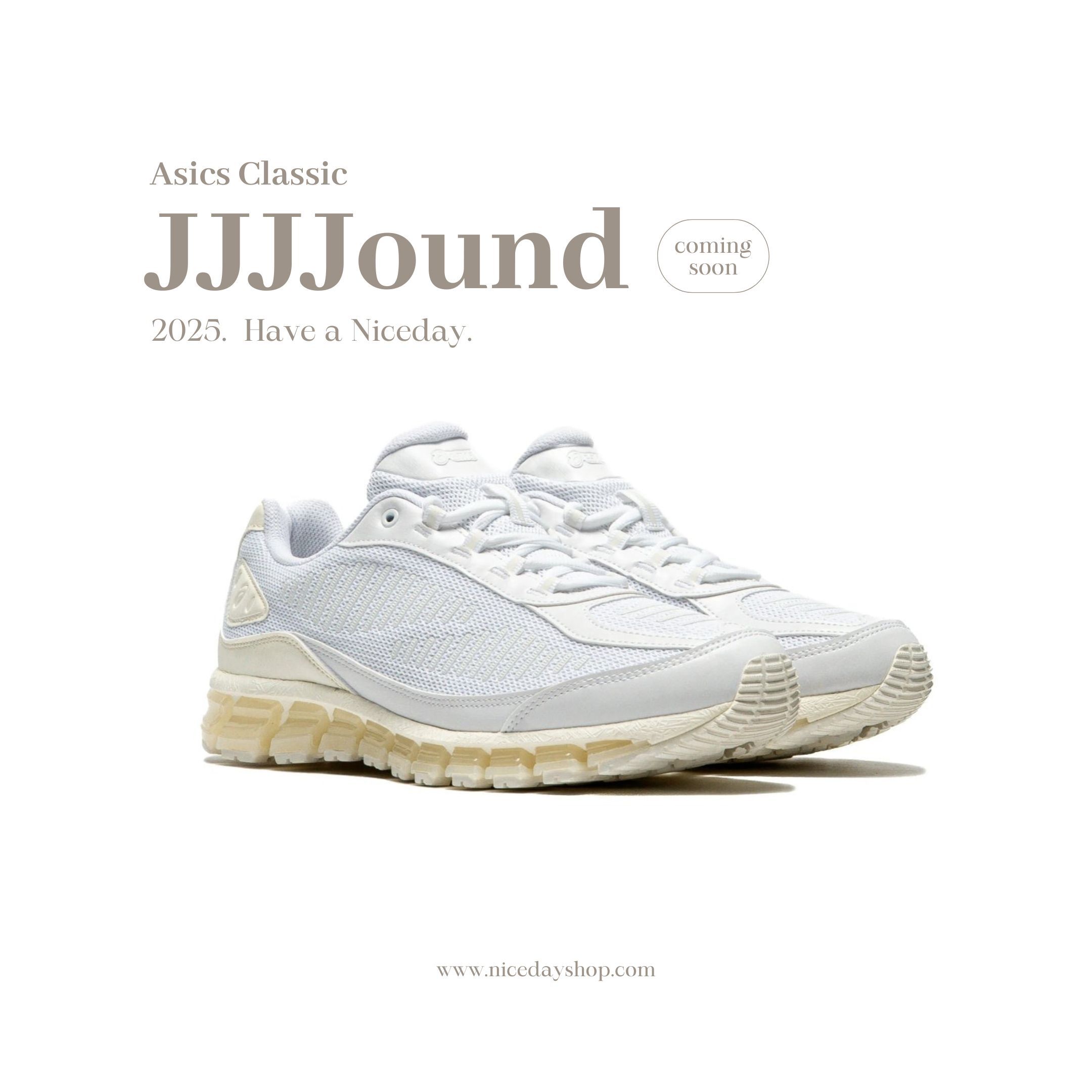NICEDAY 代購 JJJJound x Asics Gel-Quantum 360 1 AMP 白 奶油底 復古 聯名 奶油白 1203A960-100