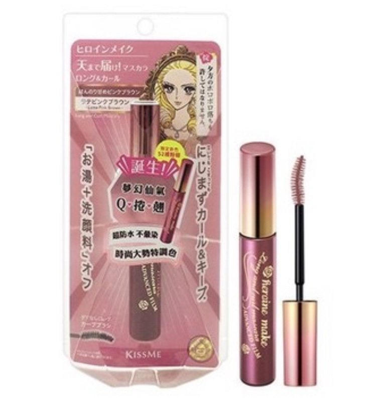 KISS ME 奇士美~花漾美姬瞬翹自然捲纖長防水睫毛膏(6g) #52裸粉棕