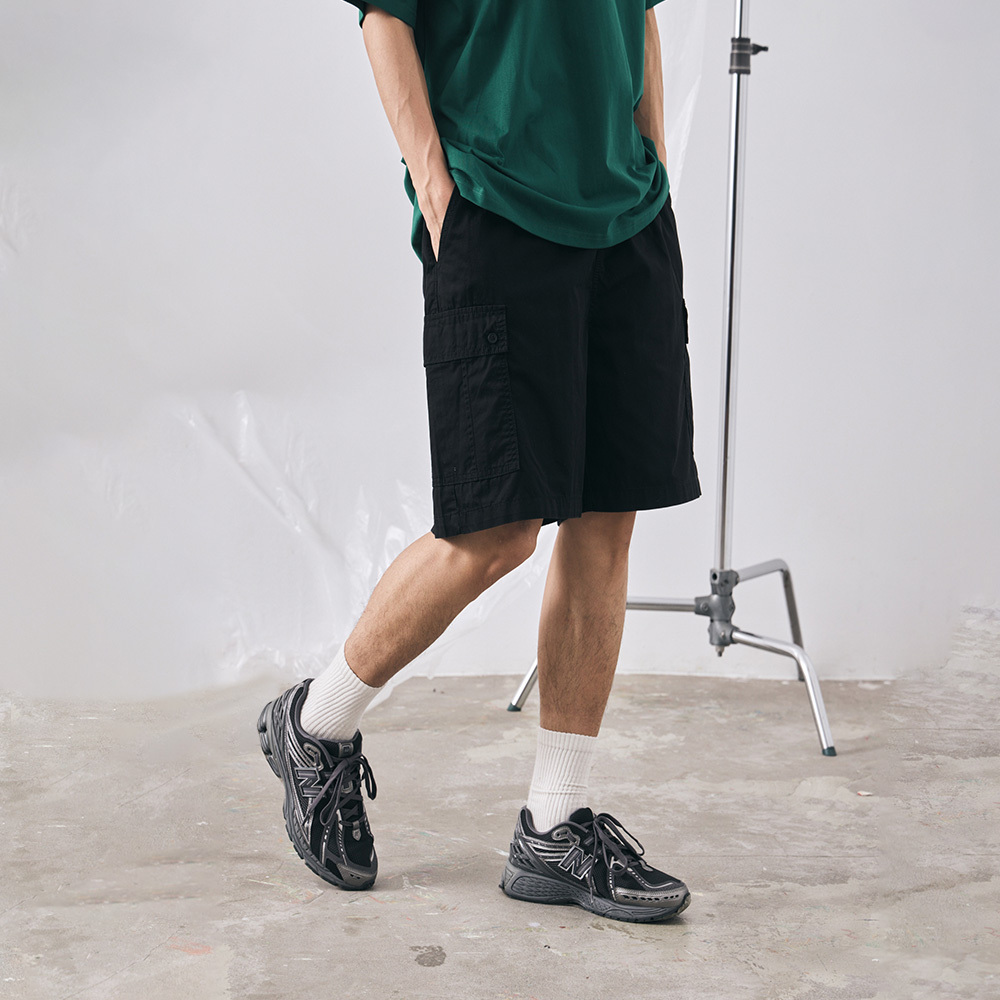 Men Pleated wide-leg denim shorts S/M/L/XL【04120111】in stock+pre-order