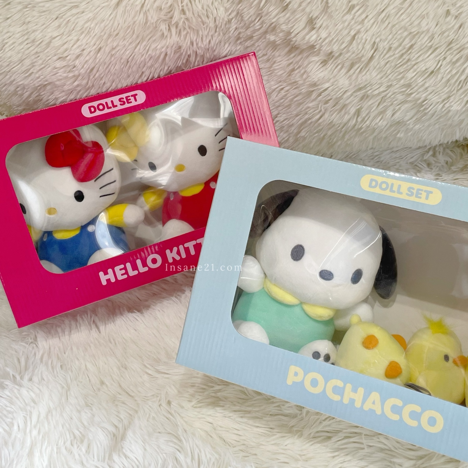 三麗鷗 SANRIO DOLL SET  韓國 絨毛玩偶 娃娃 兩入 禮盒