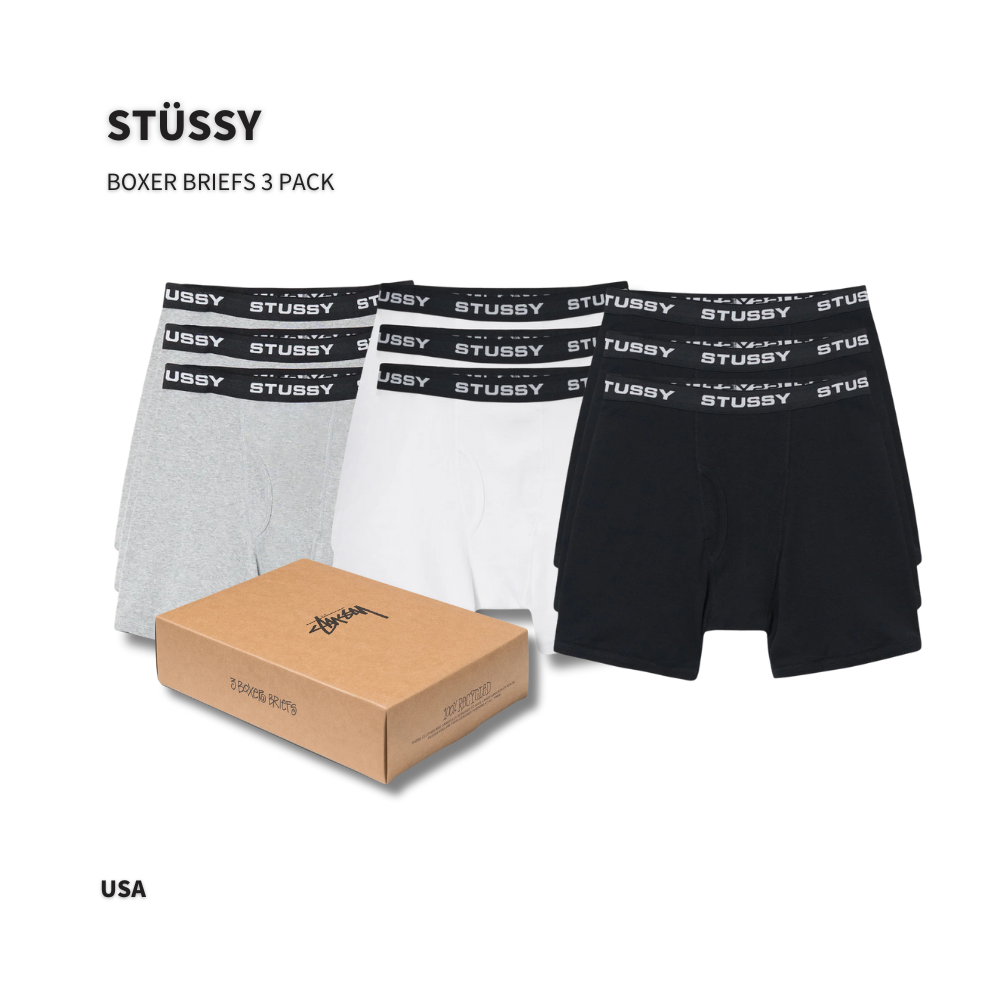 "代購" Stussy Boxer Briefs 內褲 三件組