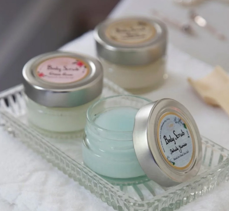 SABON 身體磨砂膏 60g 白茶 / 綠玫瑰 / 經典 旅行組