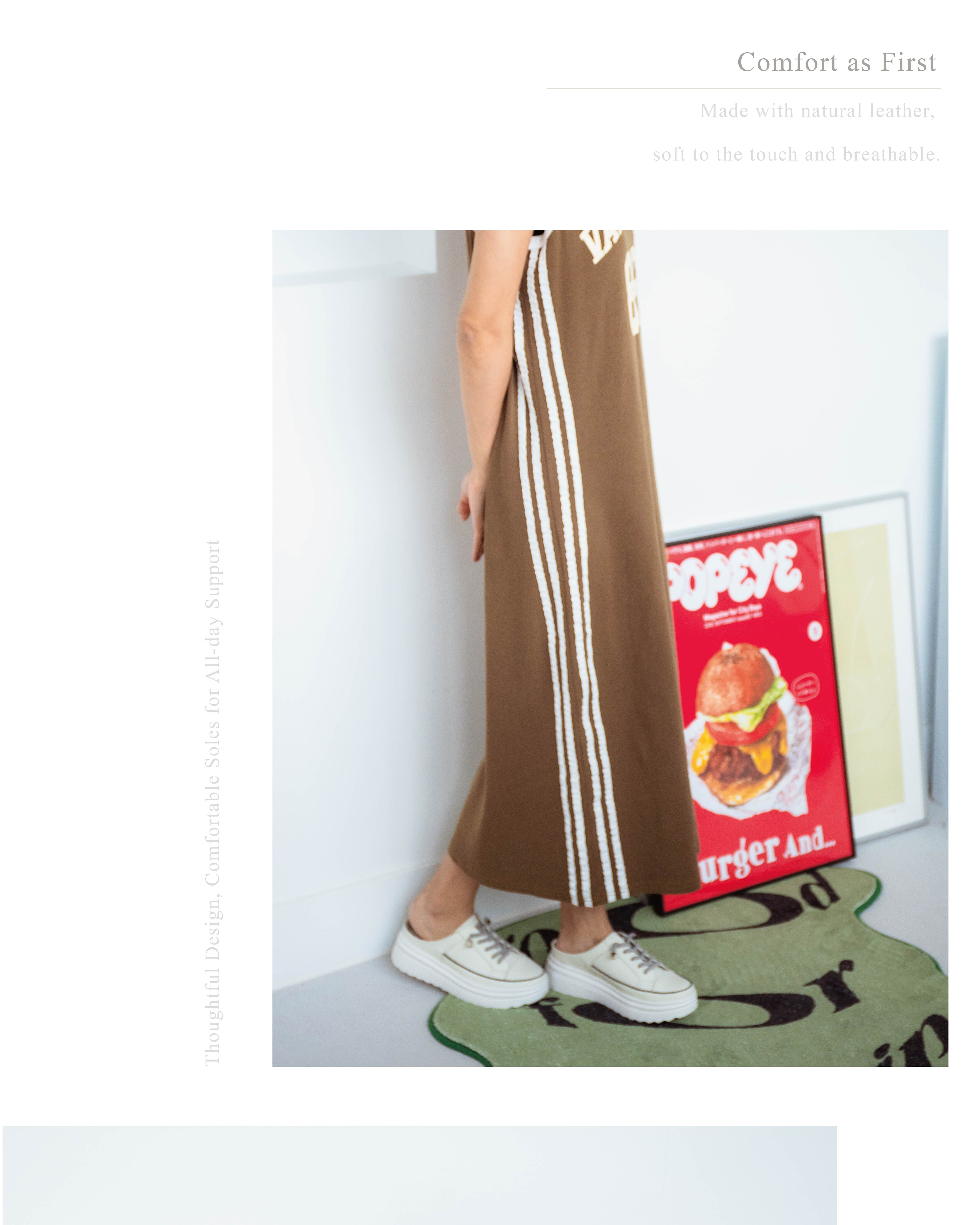 懶人鞋百搭風格|褲裝裙裝都適合的舒適皮鞋