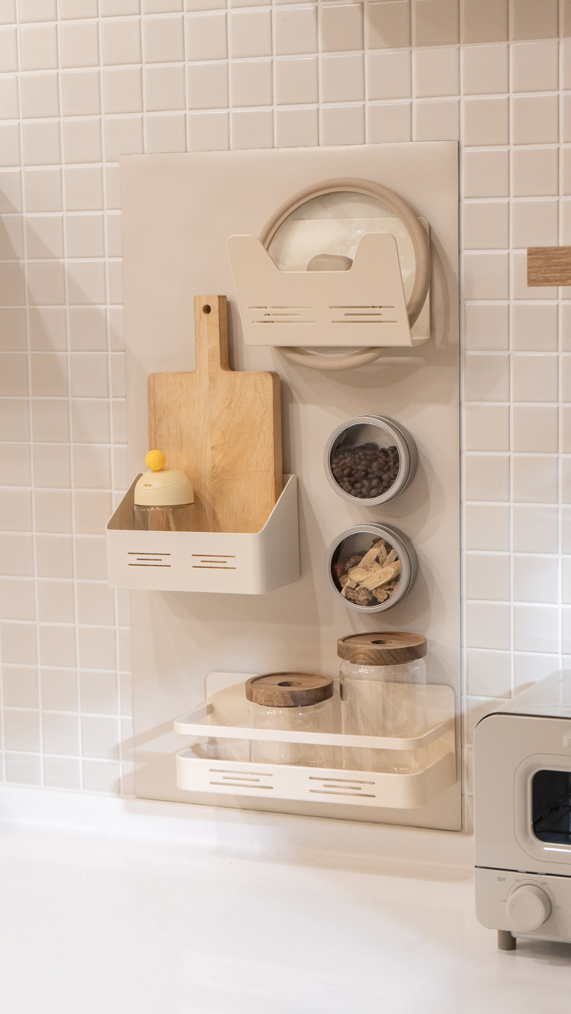 〔70x100cm〕引磁布& 磁吸收納配件〔收納新革命-廚房系列〕