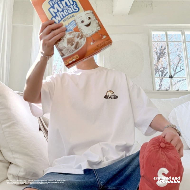 柴犬重訓印花短TEE