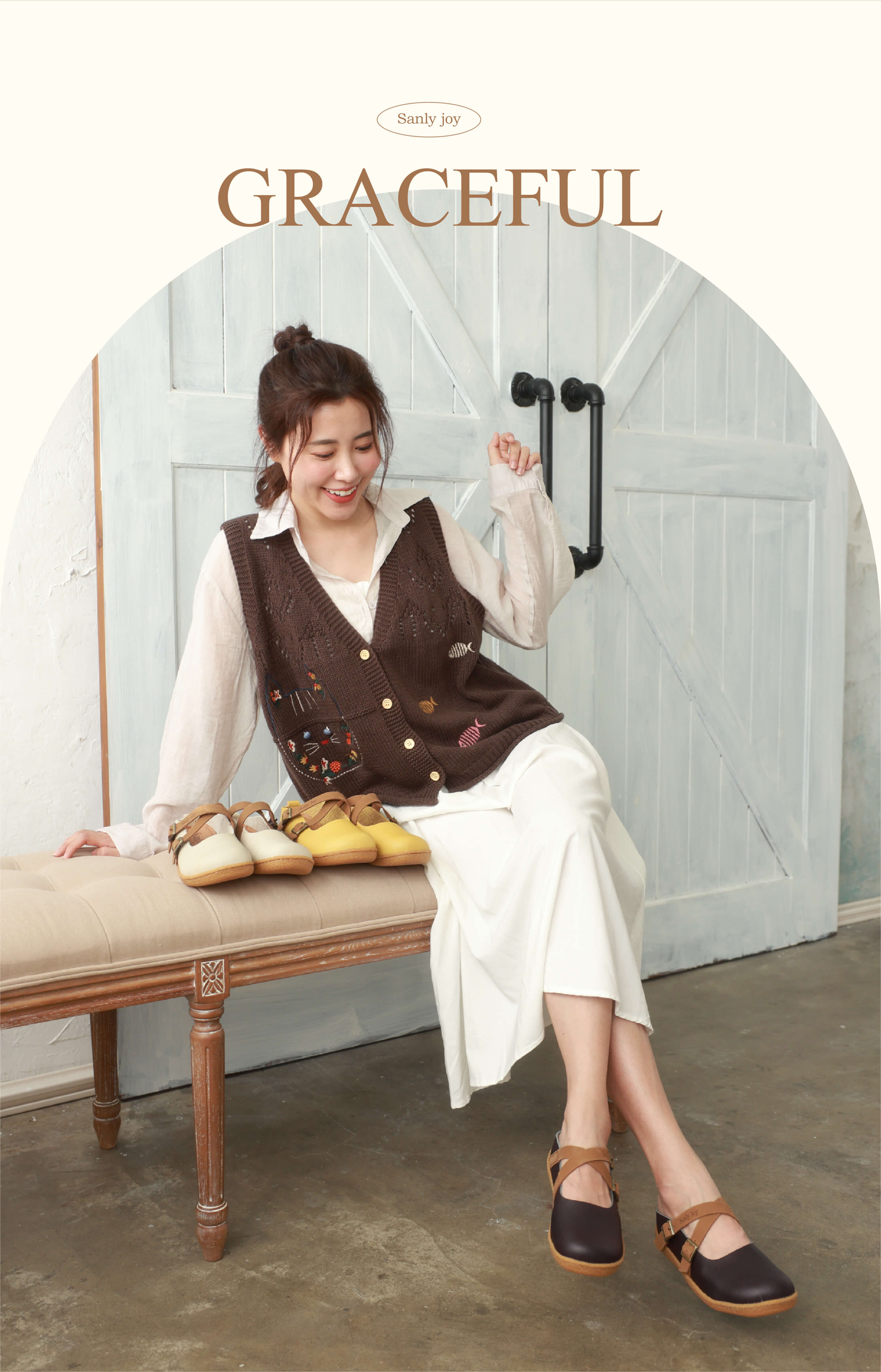 麵包鞋情境照｜女孩與家人外出 甜美又自在的選擇