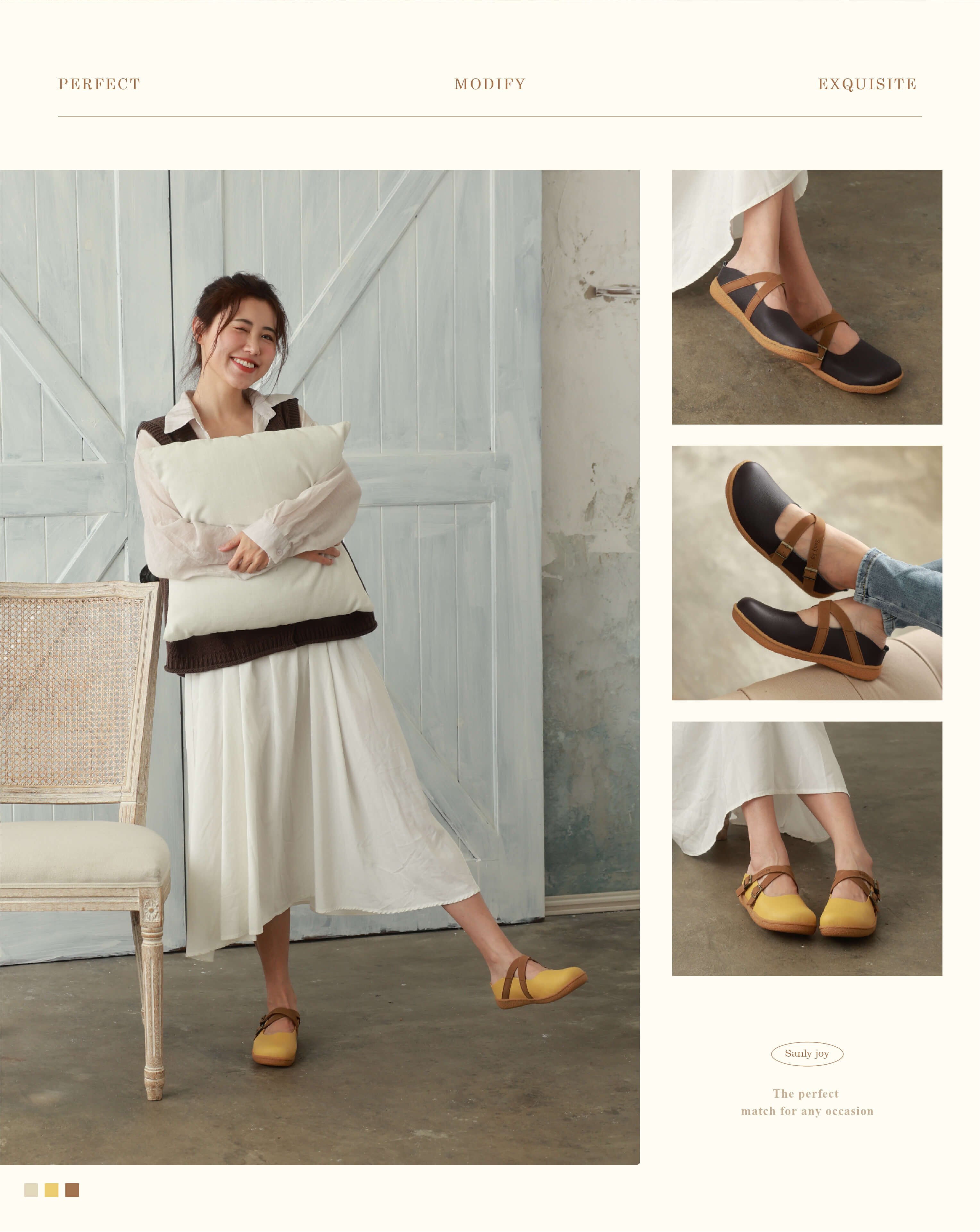 Sanly Joy頭層牛皮女鞋｜出遊、上班都能輕鬆駕馭的好鞋