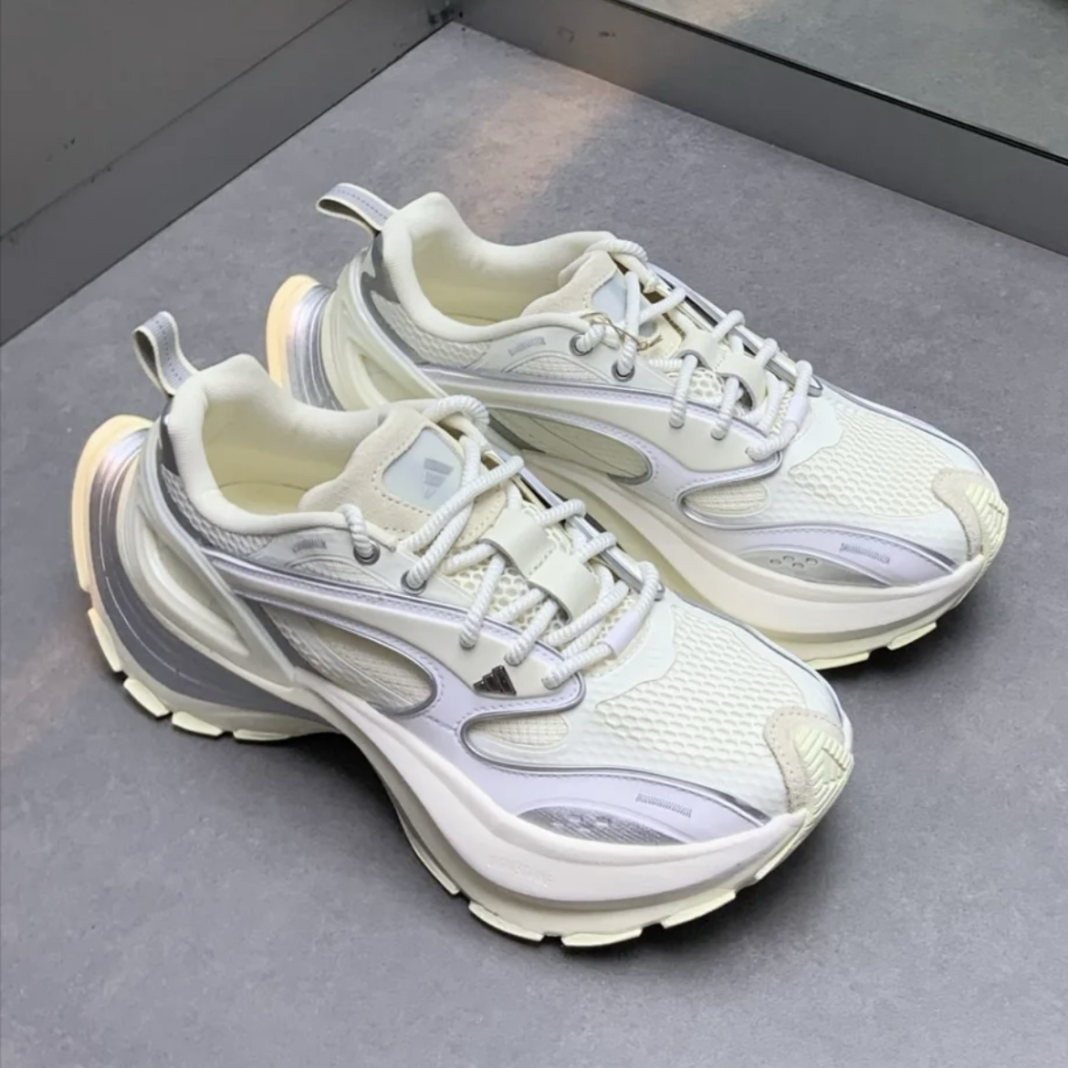 Adidas XLG Speed 3.0 "White" 白銀 米白 厚底 機甲鞋 未來感 科技 老爹鞋