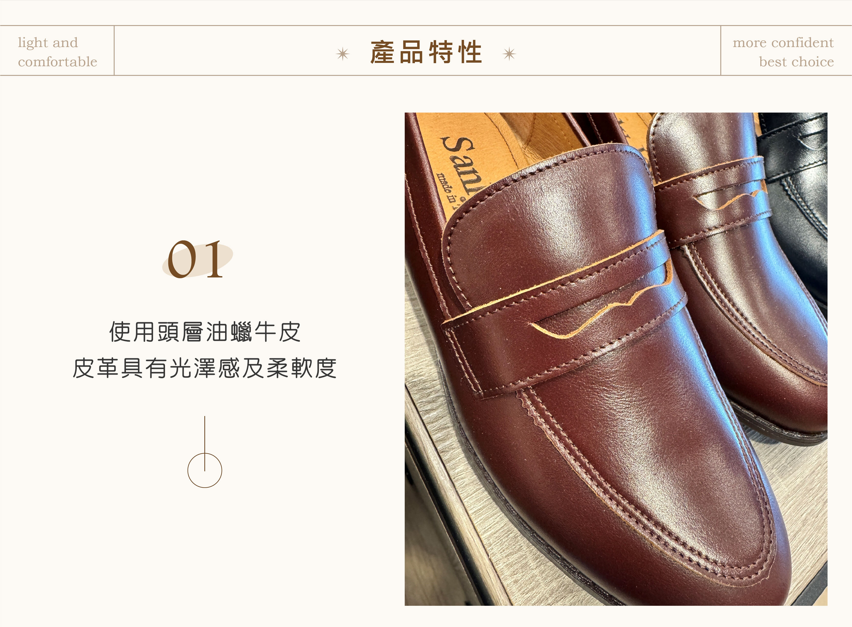 復古紅油蠟牛皮樂福鞋｜知性復古氣質 穿搭亮點色