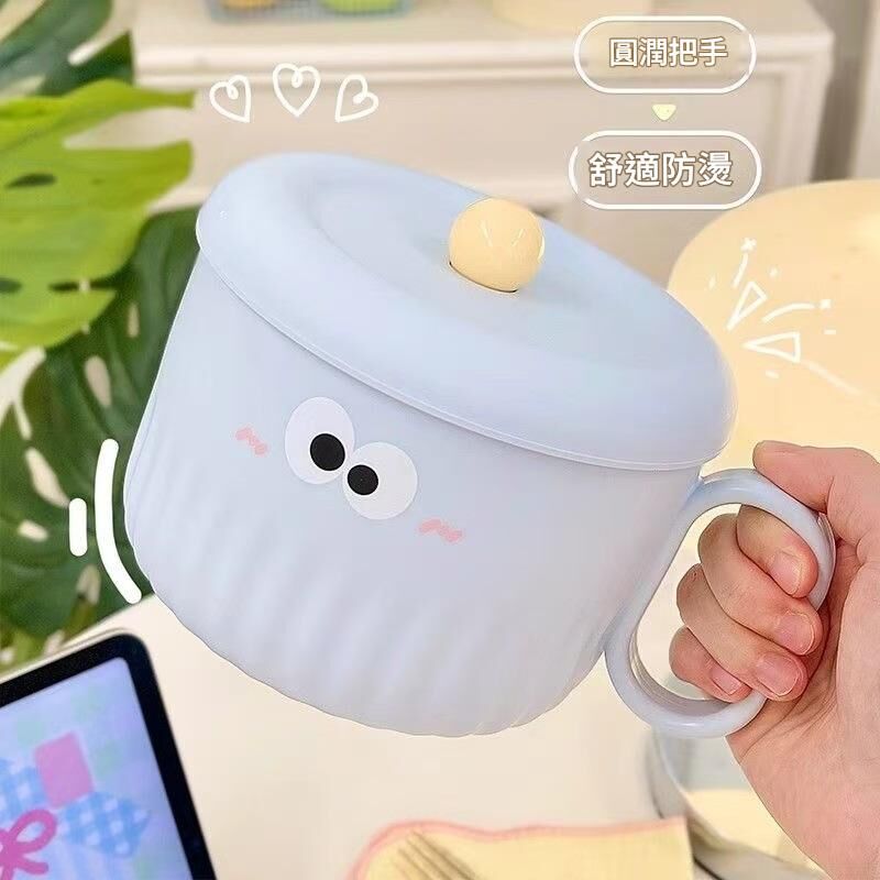 《6098》卡通大眼不鏽鋼泡麵碗
