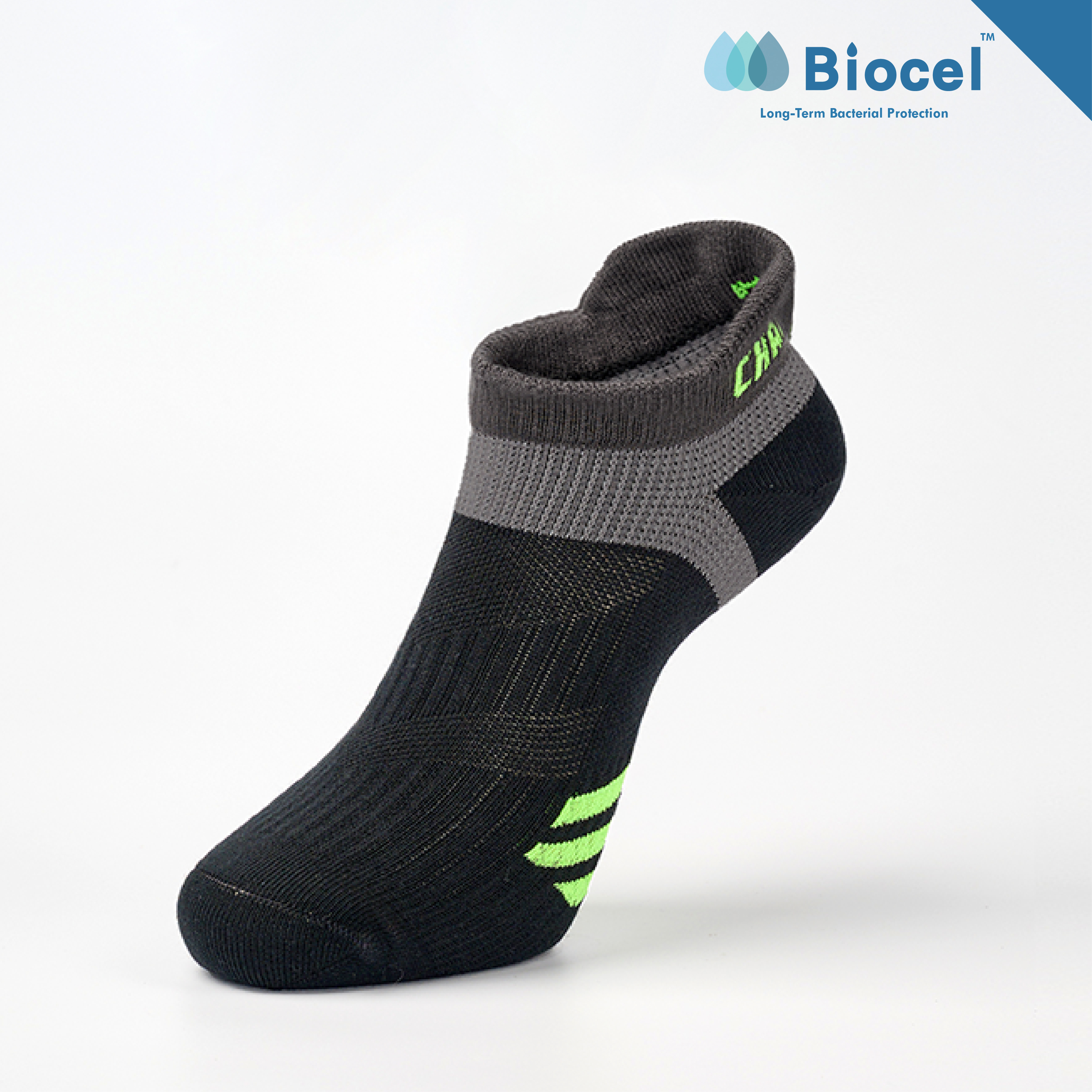 輕量後枕運動踝襪〈黑〉