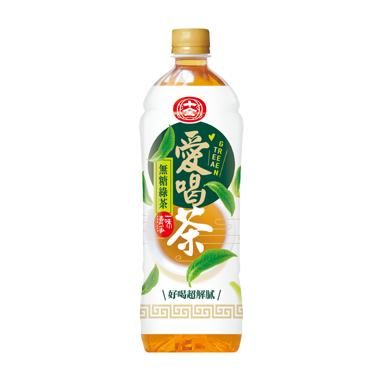 十全  愛喝茶(無糖綠茶)900ml