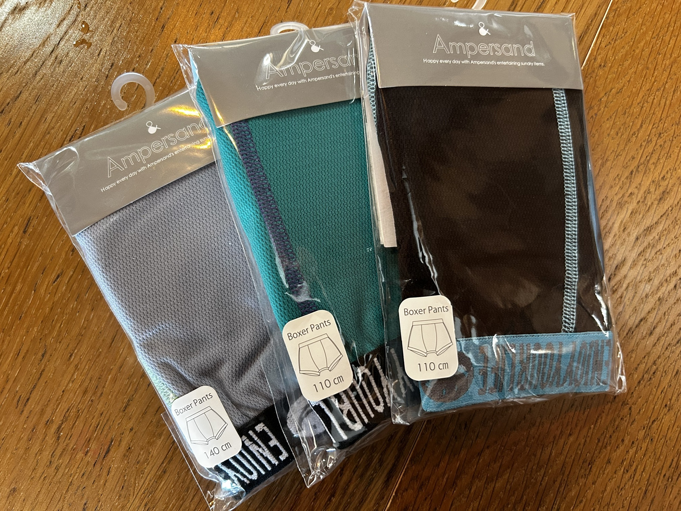 【新色】日本 F.O.KIDS 微笑男孩 四角小褲 (3件1組，110-140) L251015-2