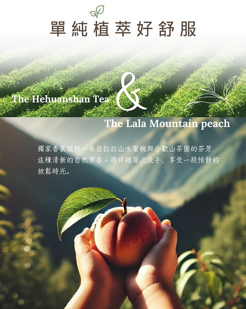 WeWee，玻尿酸保濕洗手慕斯，蜜桃茶境