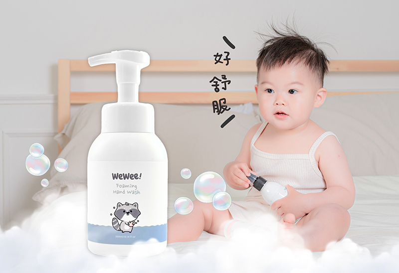 WeWee，玻尿酸保濕洗手慕斯，蜜桃茶境
