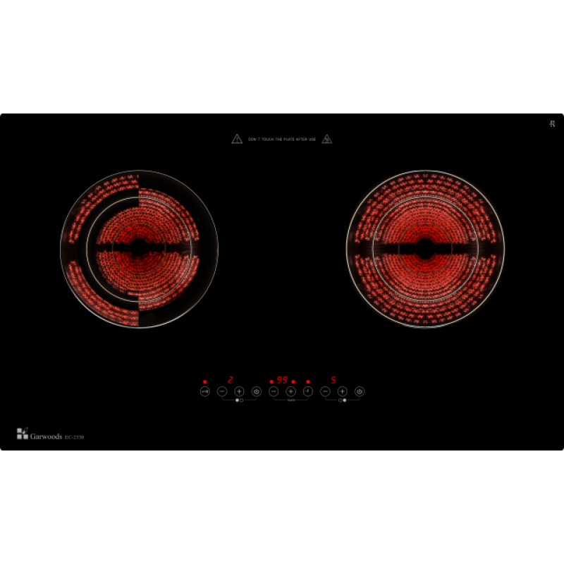 GARWOODS 樂思 EC-2330 75厘米 嵌入式雙頭電陶爐
