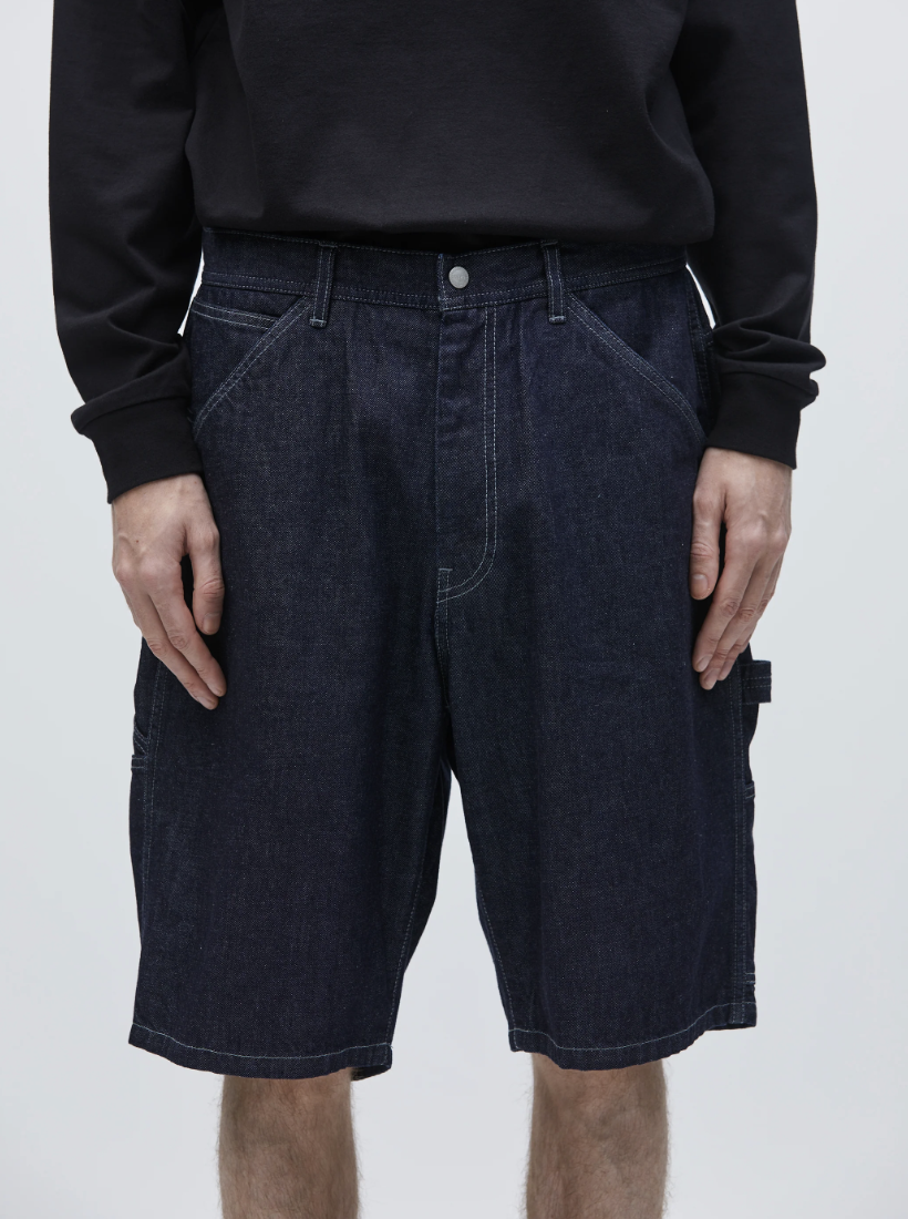 パンツ NEIGHBORHOOD DENIM PAINTER SHORT PANTS NEIGHBORHOOD denim shorts denim painter short pants blue color