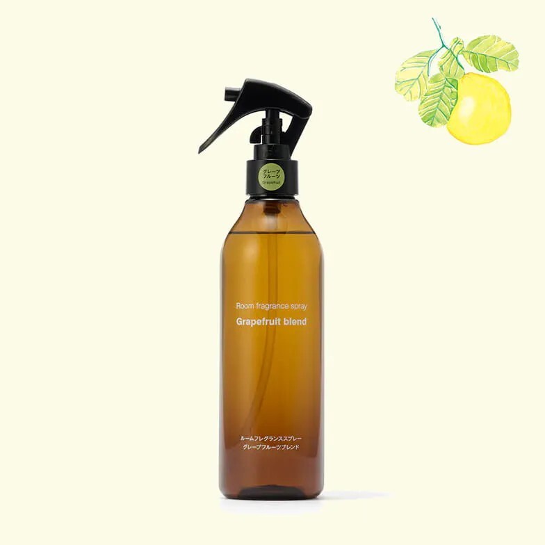 KTQ STORE ‧ 日本 無印良品 MUJI 季節限定 Room fragrance spray室內噴霧 葡萄柚 Grapefruit blend 300ml