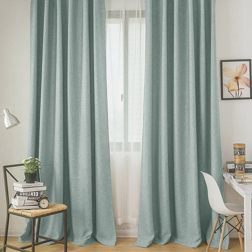 全遮光窗簾 • 格紋 • 綠色