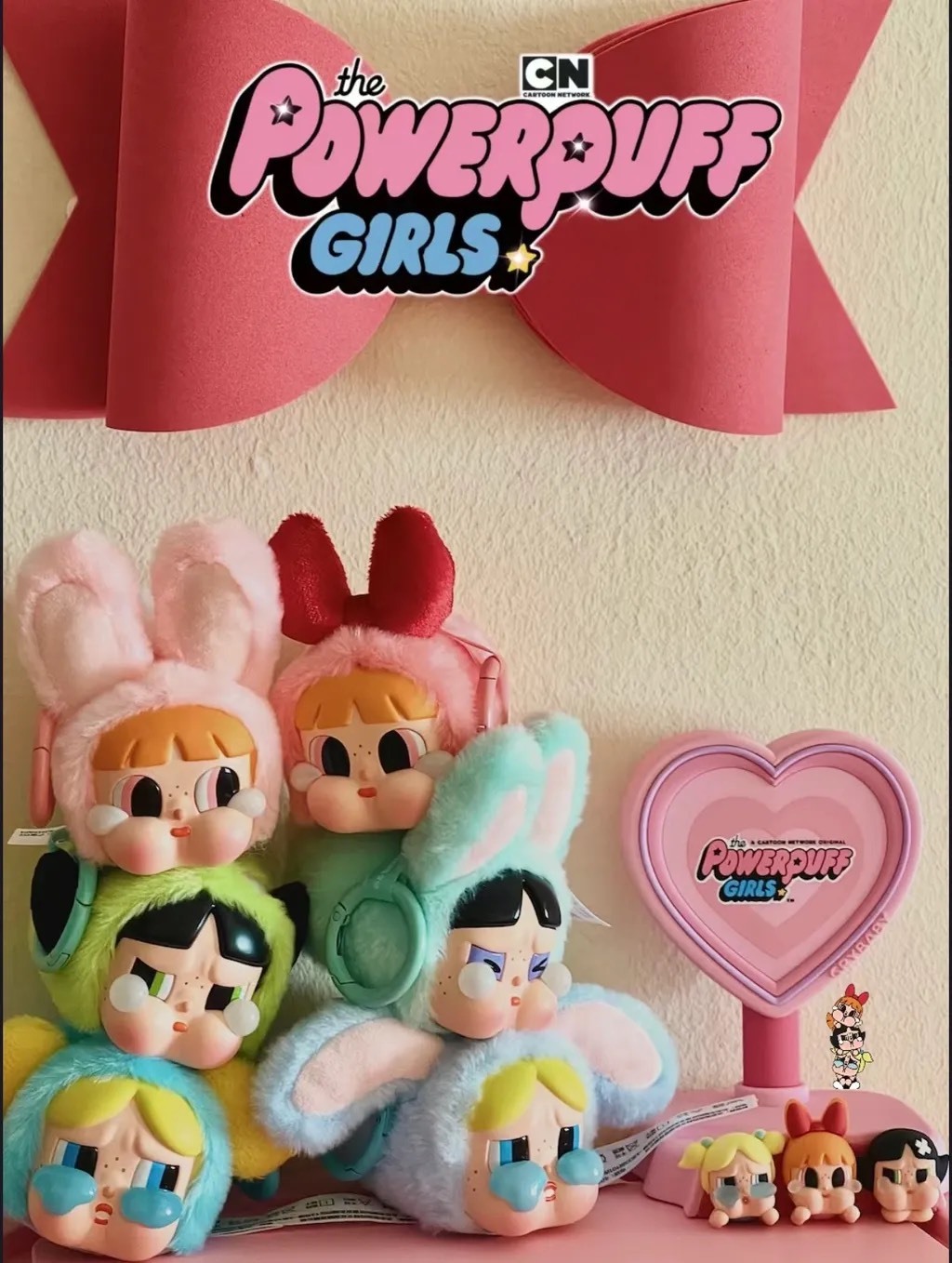 POPMART 泡泡瑪特 哭娃CRYBABY × 飛天小女警系列-搪膠臉毛絨盲盒