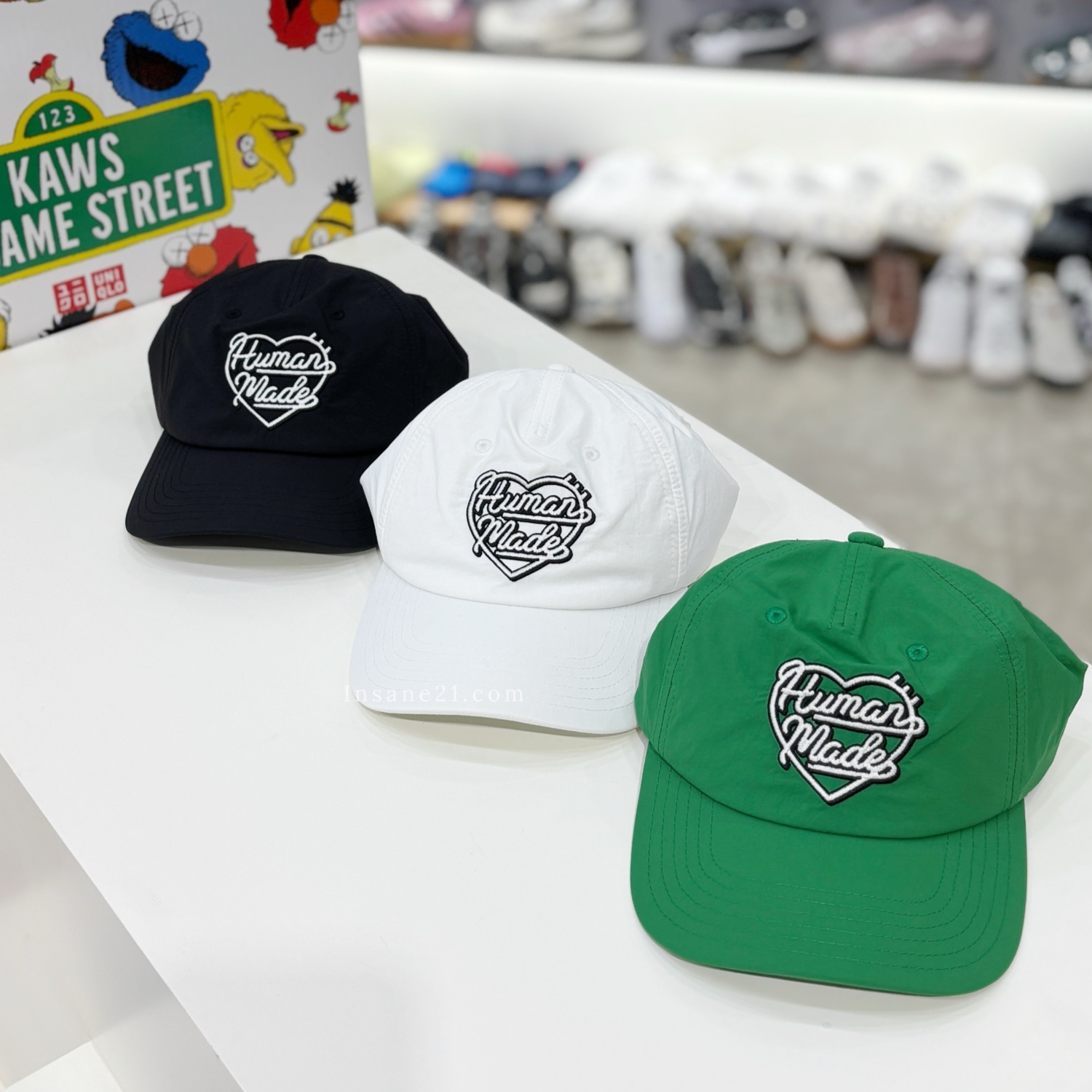 HUMAN MADE 5PANEL NYLON CAP 刺繡LOGO 愛心 尼龍 老帽 三色/現貨