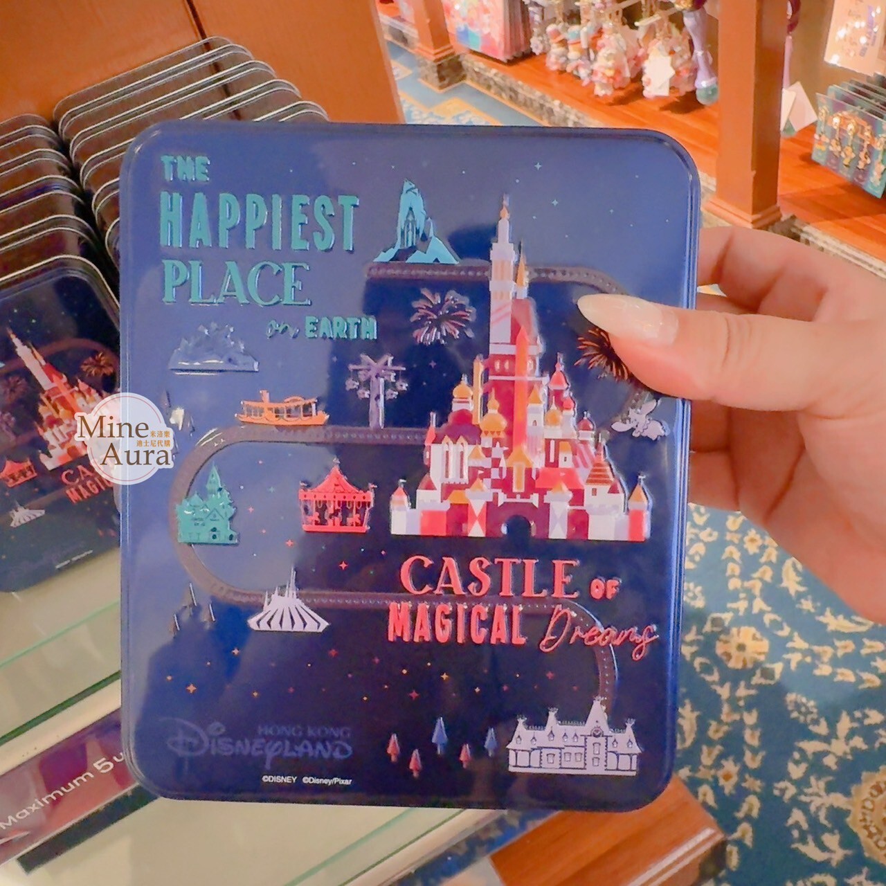 樂園限定 Skyline 主題 城堡 圖案 曲奇餅 餅乾 鐵盒 -香港迪士尼樂園