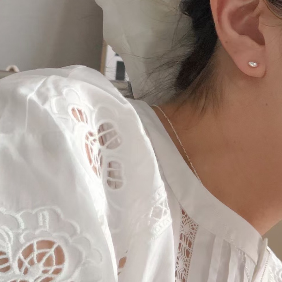 925Silver-小豆豆 耳環