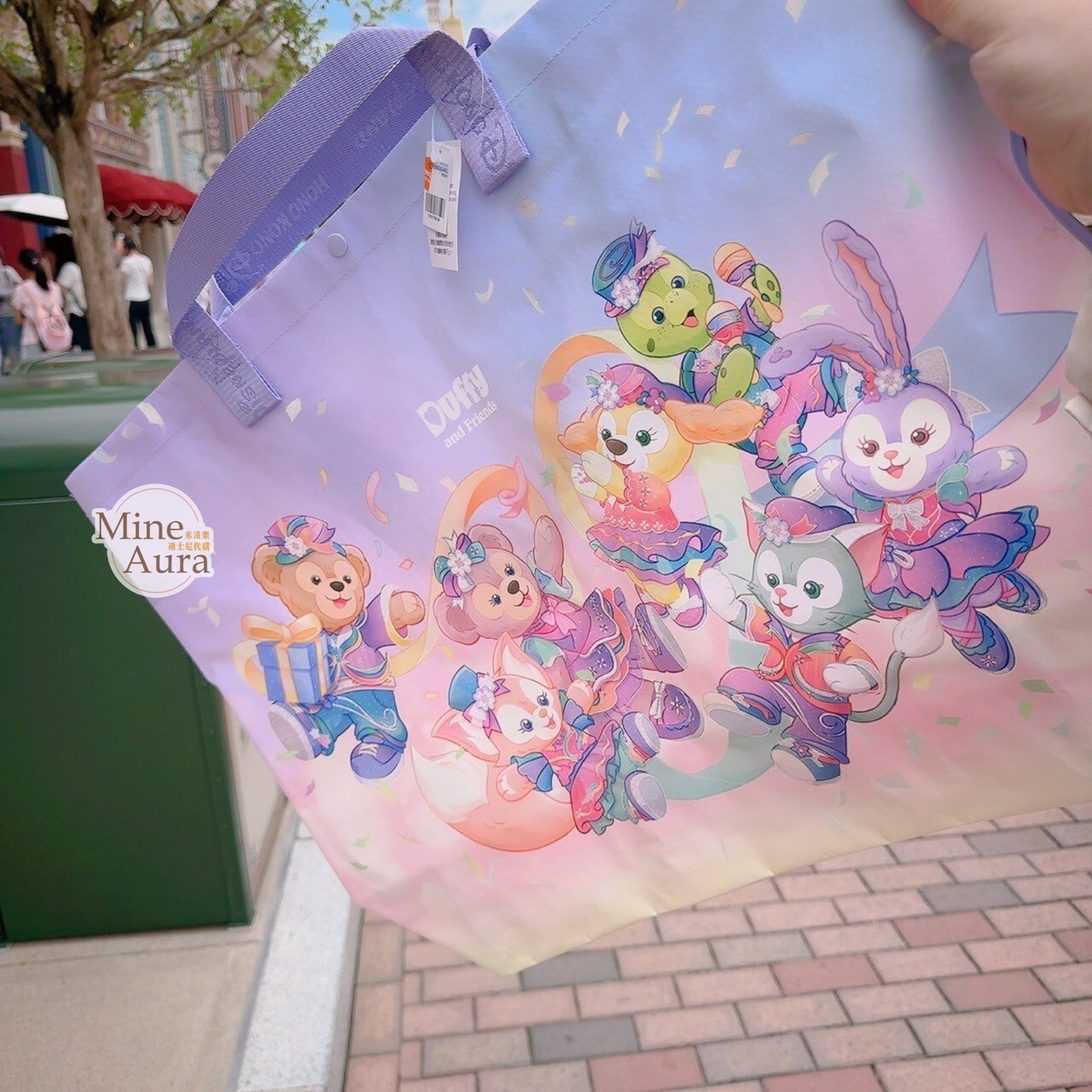 20周年奇妙派對 達菲Duffy與好友 M號 購物袋 提袋 -香港迪士尼樂園