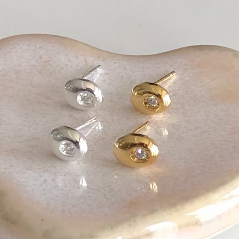 925Silver-水之鑽 耳環