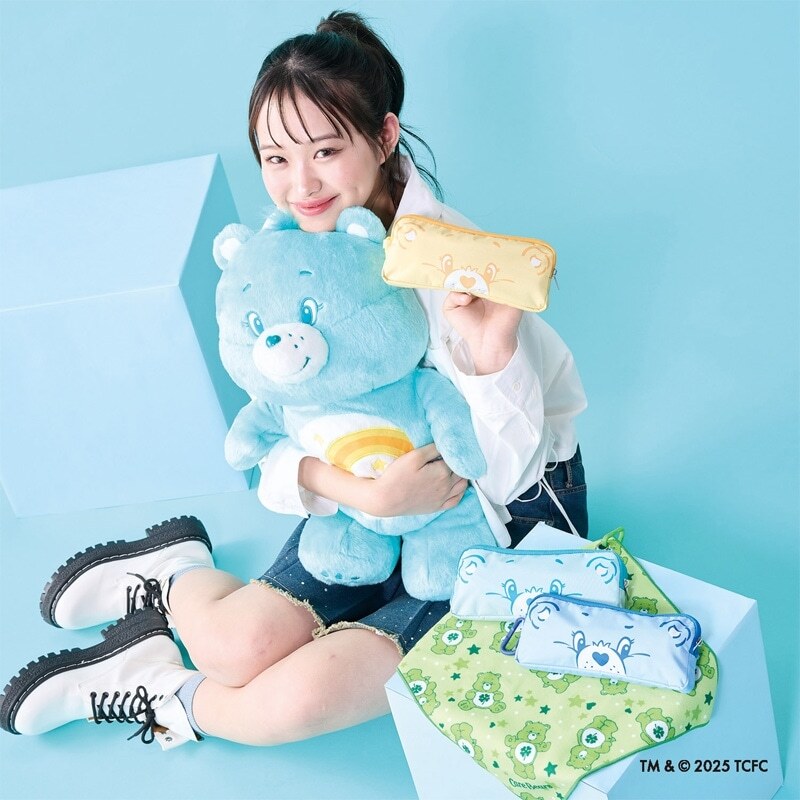 CARE BEARS 彩虹熊 遮陽傘  折疊 小巧 輕便 隨身攜帶 素色 小標/日本代購