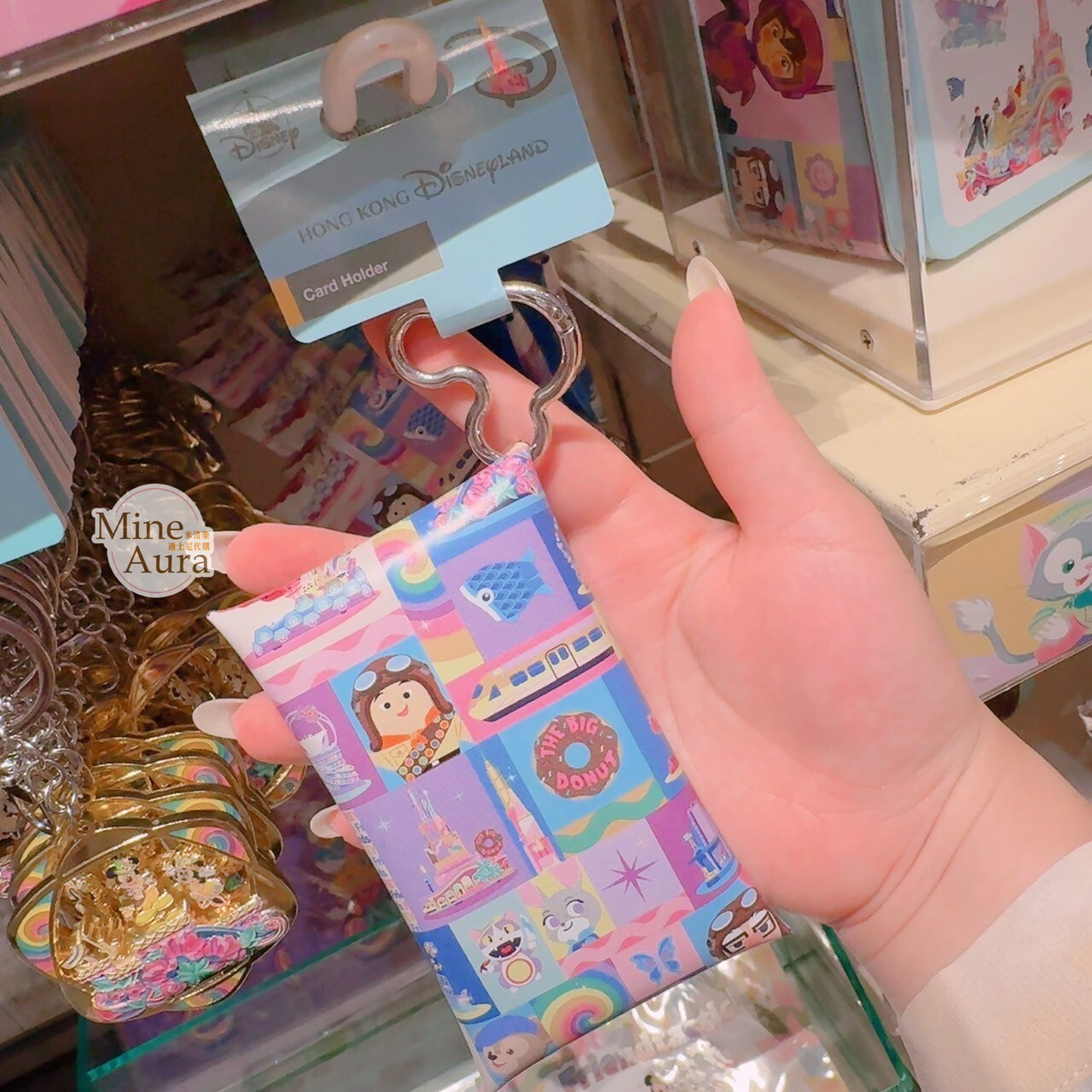 20周年 巡遊派對 零錢包 米奇頭 鑰匙圈 吊飾 -香港迪士尼樂園