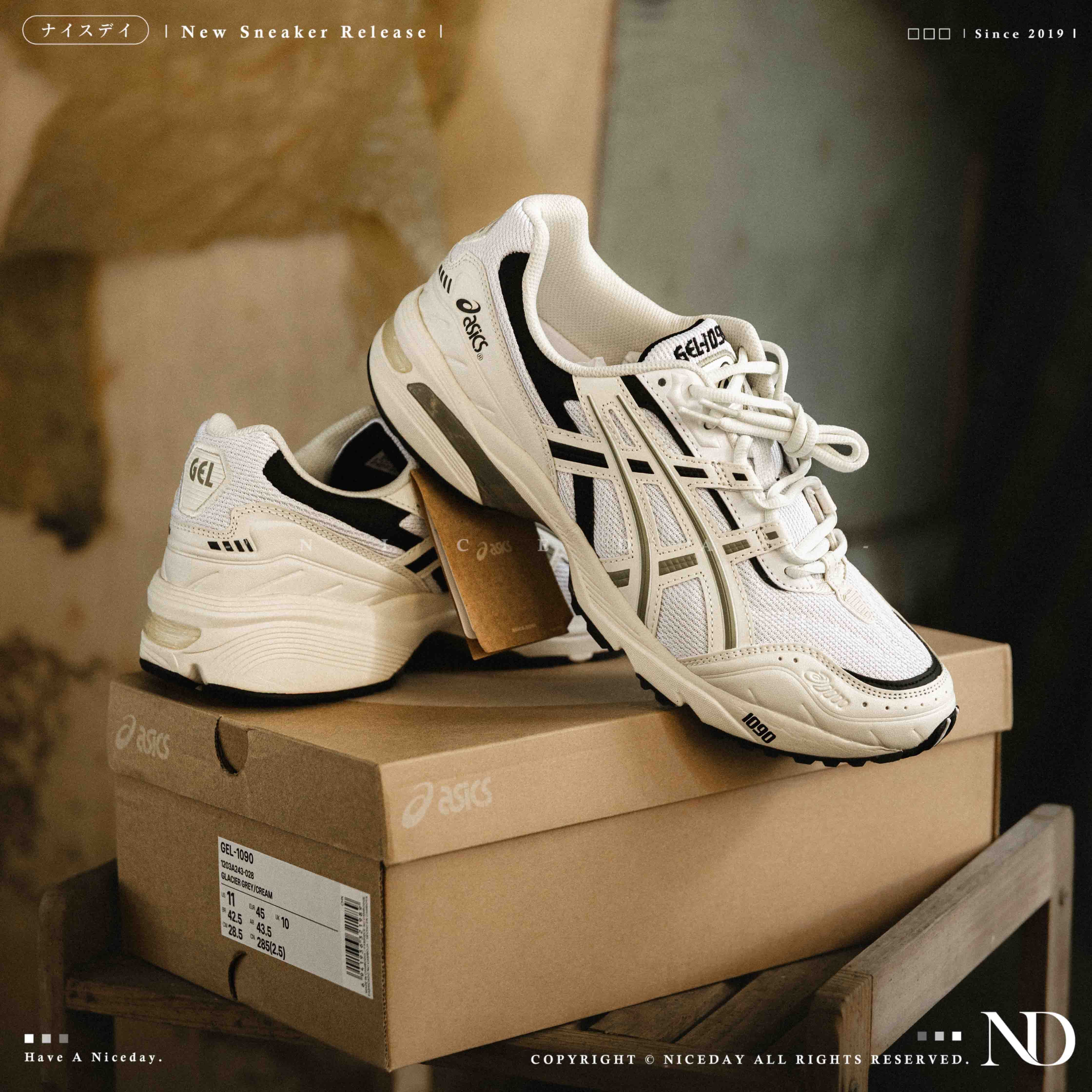 NICEDAY 代購 Asics Gel-1090 奶綠 茉香奶茶 白綠 奶油白 茉綠 綠 復古 慢跑鞋 1203A243-028