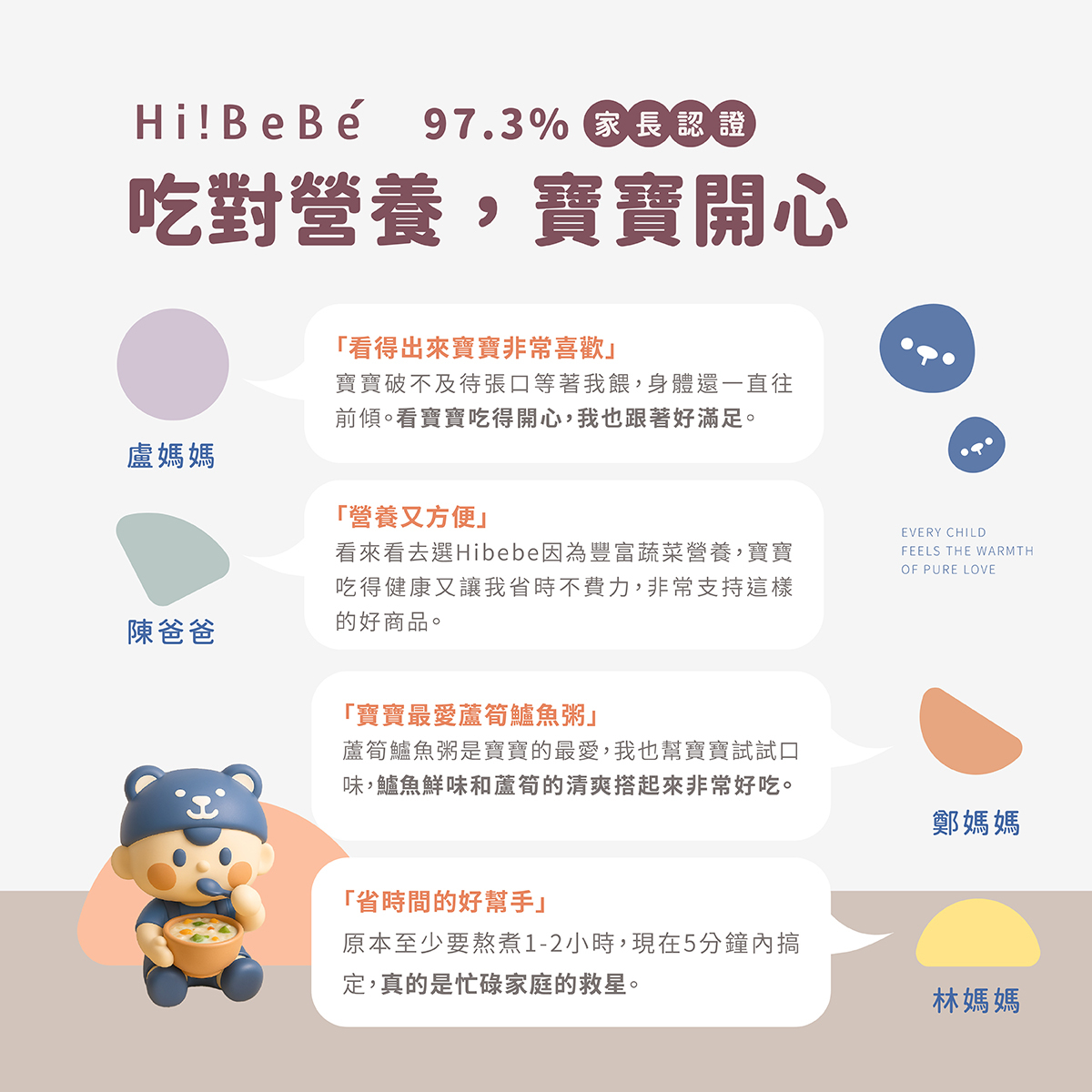 【Hibebe】 寶寶粥4包/盒｜雙花豬肉｜蓮藕雞肉｜栗子牛肉｜蘆筍鱸魚｜9m+｜常溫