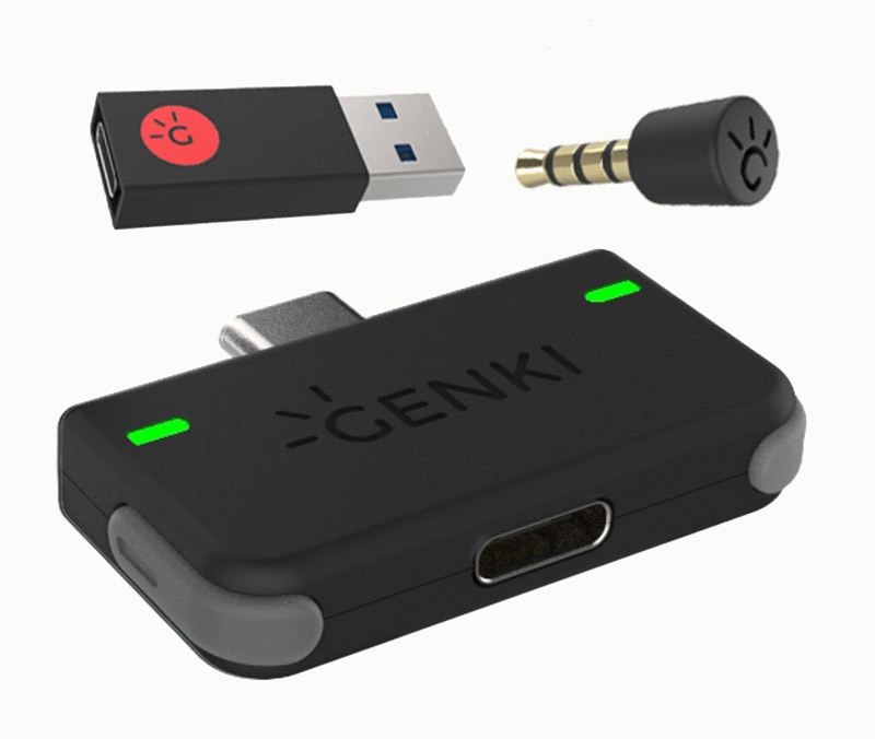 NS Genki 藍牙音訊傳輸裝置 專業玩家組 灰色 (無腳架)