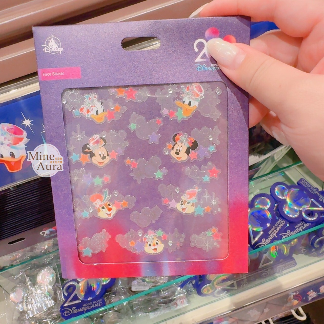 20周年奇妙派對 米奇 Mickey 與好友們 臉部彩繪 貼紙 套裝 -香港迪士尼樂園