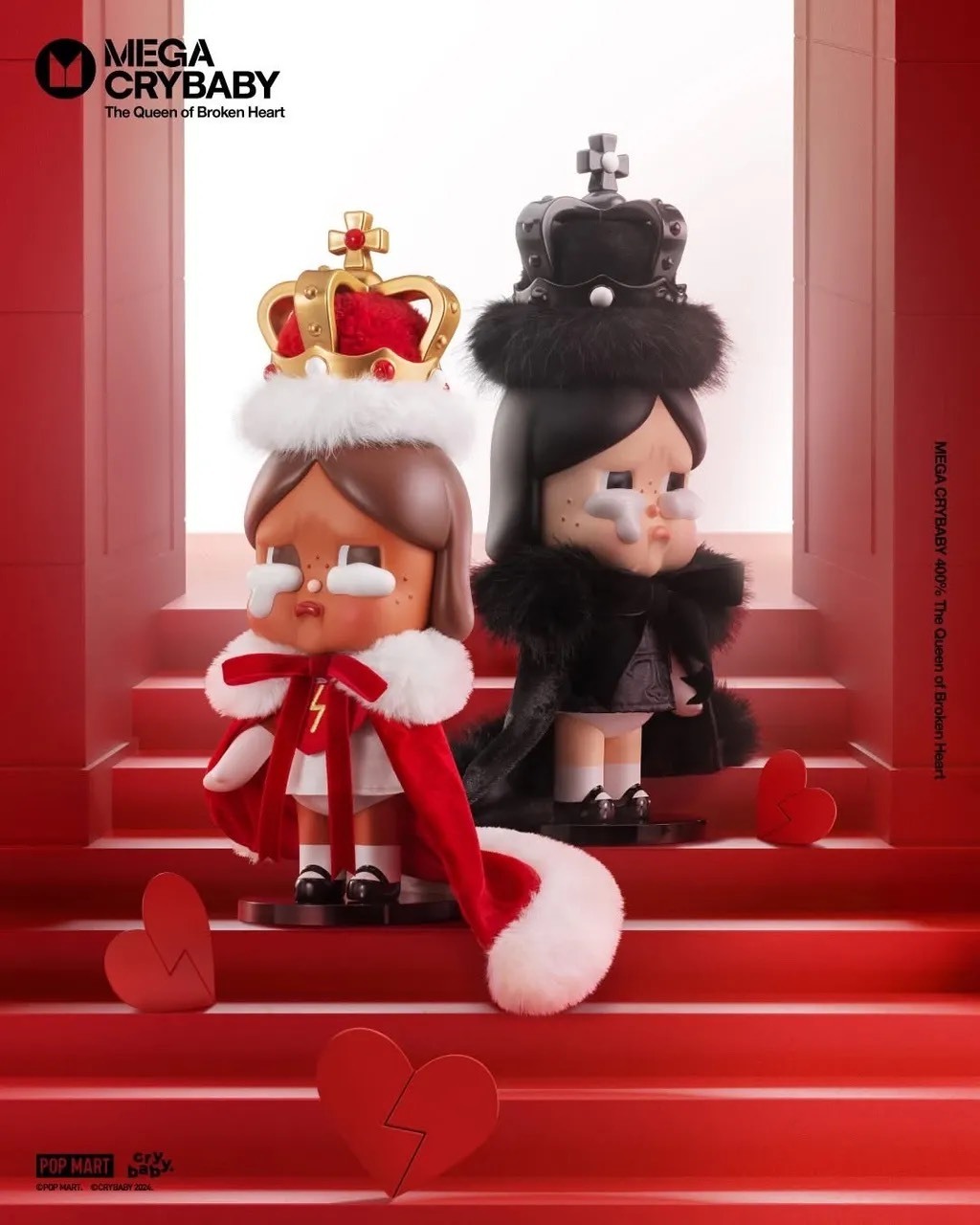 POPMART 泡泡瑪特 MEGA珍藏系列 CRYBABY 哭娃 - 心碎女王400%👑