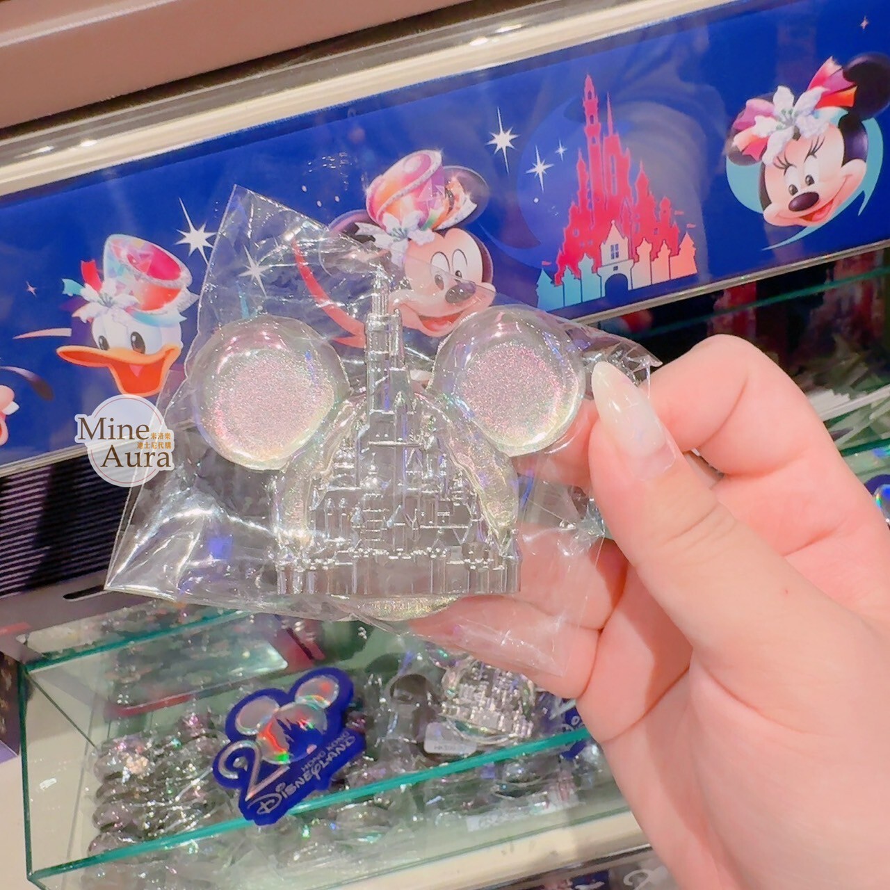 20周年奇妙派對 米奇 Mickey 米奇頭 城堡 圖案 造型 磁鐵 -香港迪士尼樂園