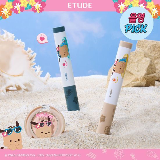 《現貨》etude x Pochacco Reborn Maker 1g (+Highlighter Dewy Petal 1.7g)
