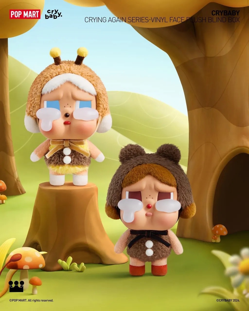 POPMART 泡泡瑪特CRYBABY 哭娃💧 眼淚工廠 塘膠吊飾盲盒