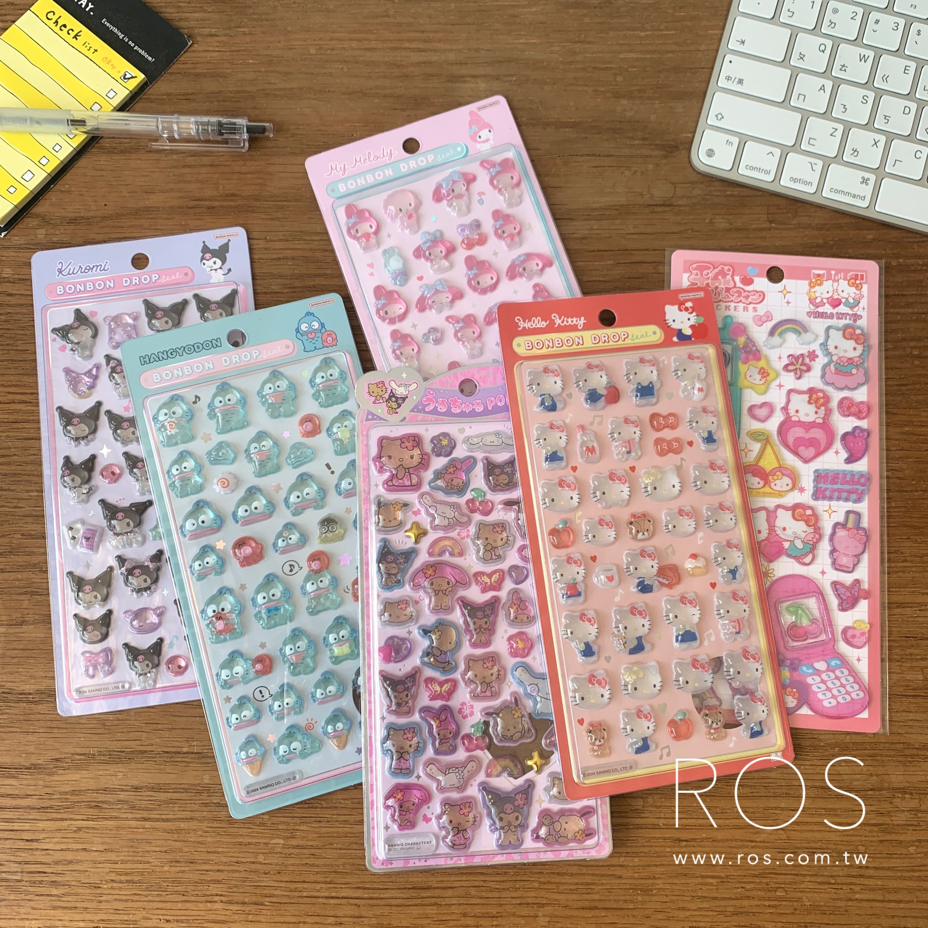 🇯🇵日本連線商品 Sanrio 三麗鷗 造型立體貼紙(6kinds)