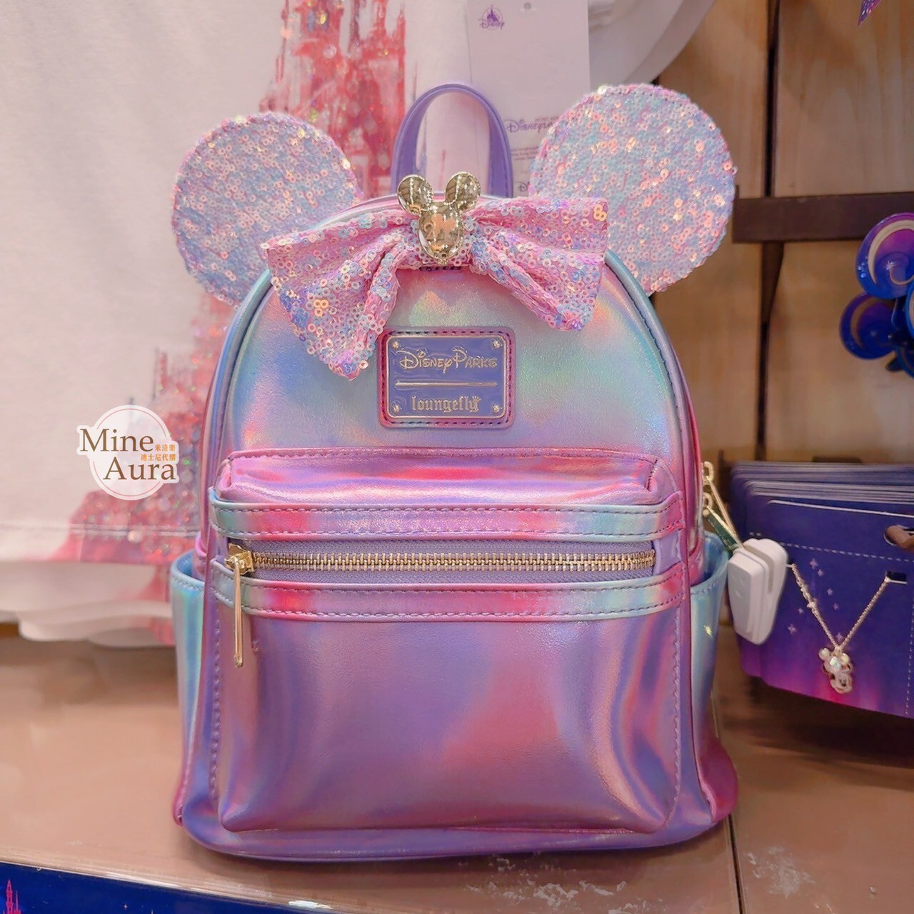 20周年奇妙派對 米妮 Minnie 立體耳朵造型 後背包 -香港迪士尼樂園