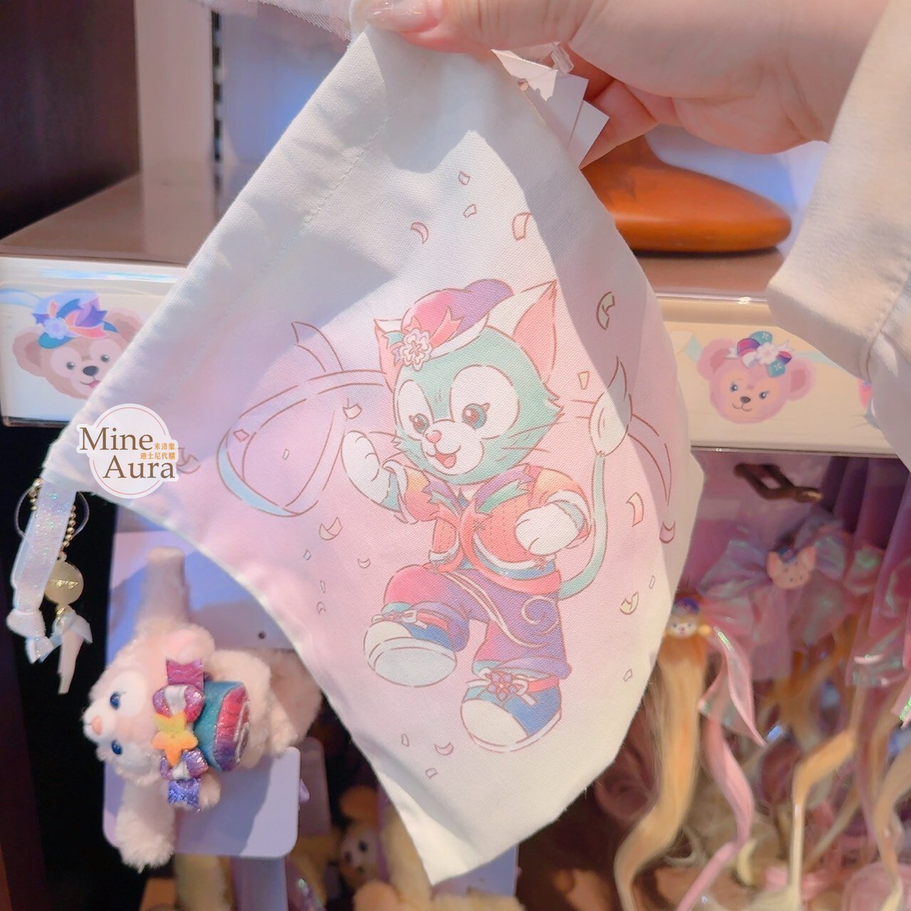 20周年奇妙派對 達菲Duffy與好友 達菲Duffy 束口 收納袋 -香港迪士尼樂園