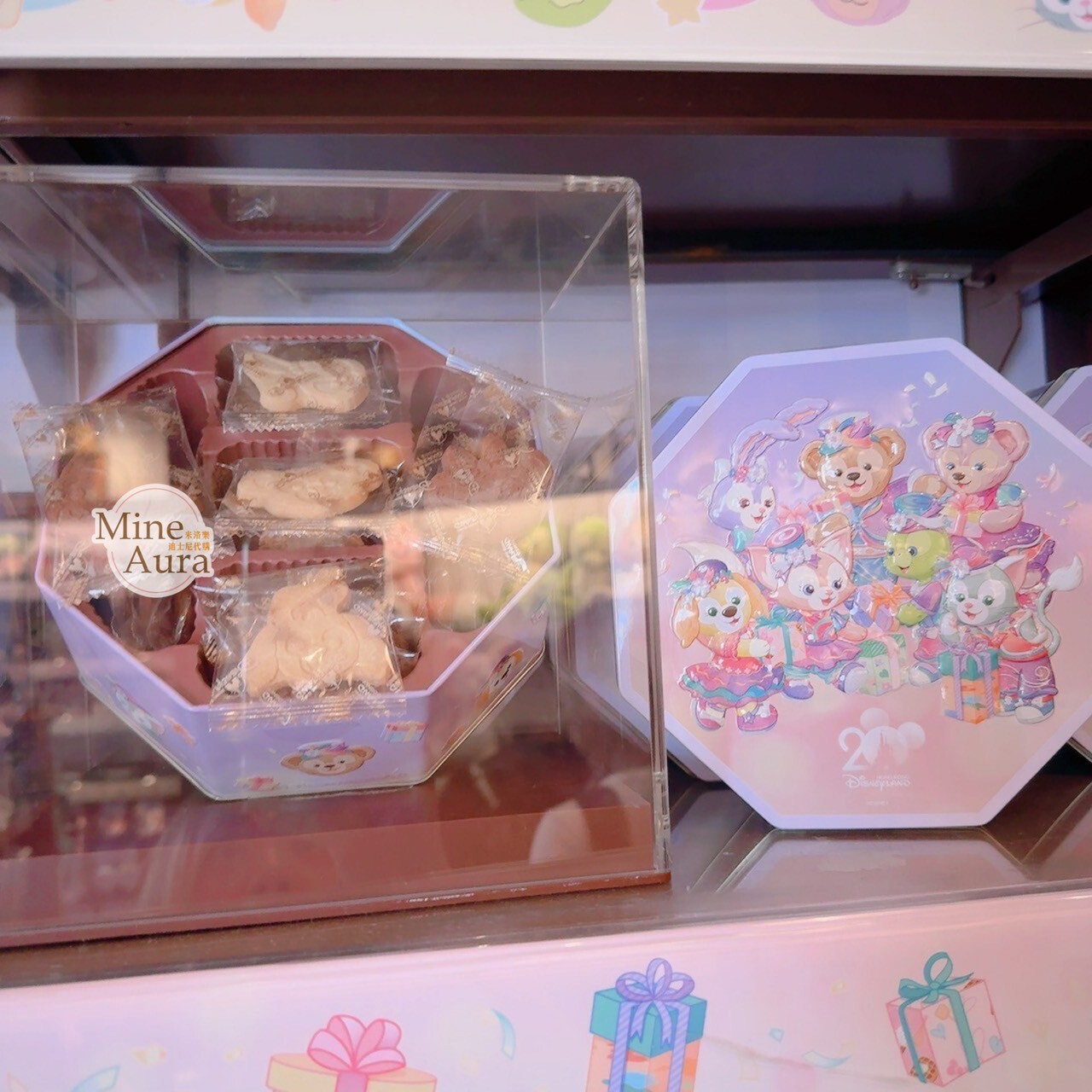 20周年奇妙派對 達菲Duffy與好友 曲奇餅乾 鐵盒 禮盒 -香港迪士尼樂園