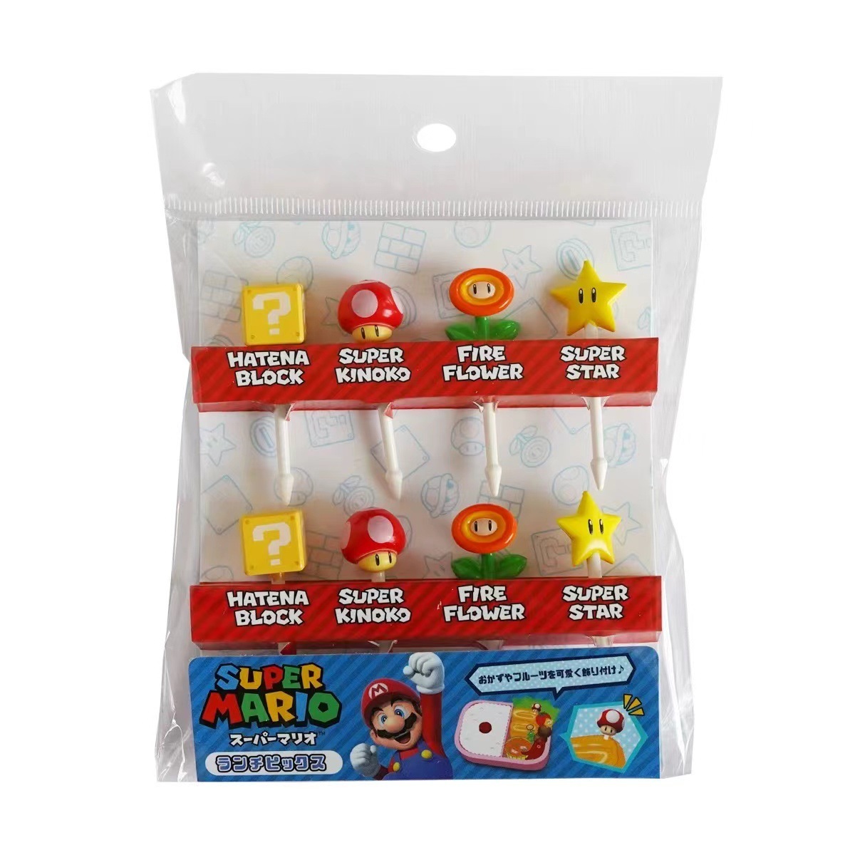 《6100》可愛卡通造型水果叉(8入組)